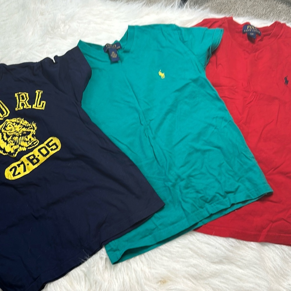 Boys polo Ralph Lauren tees. Excellent condition. Size 8.